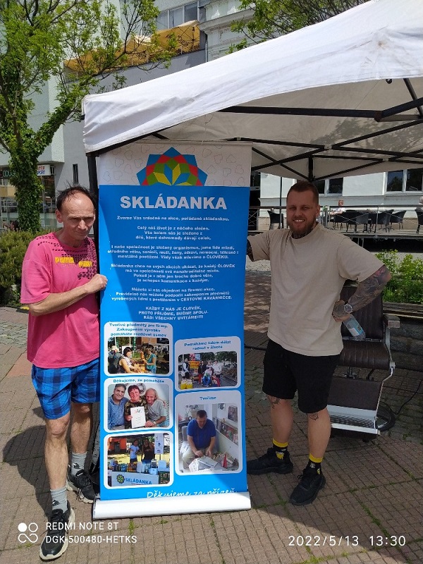 Poděkování za podporu benefičního festivalu Skládanka