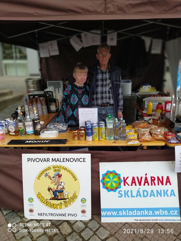 Poděkování za podporu benefičního festivalu Skládanka