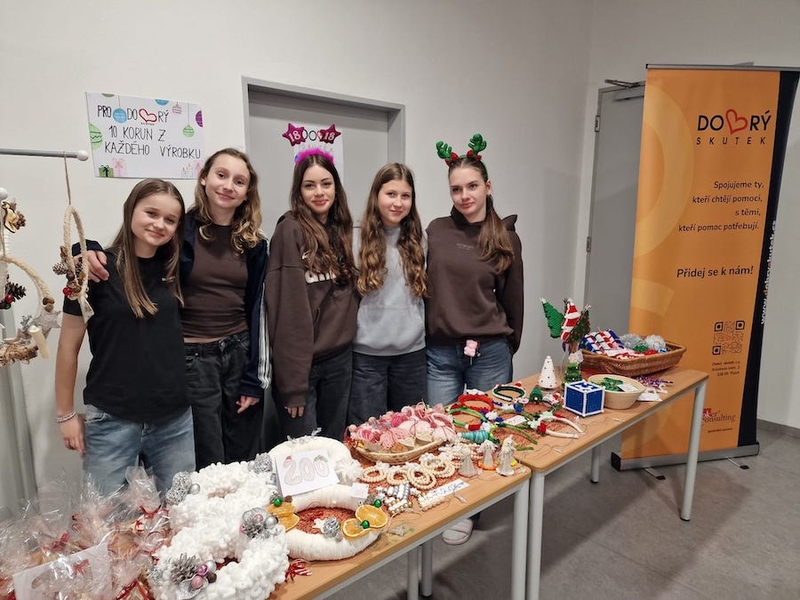 Vánoční jarmark na ZŠ Průhonice