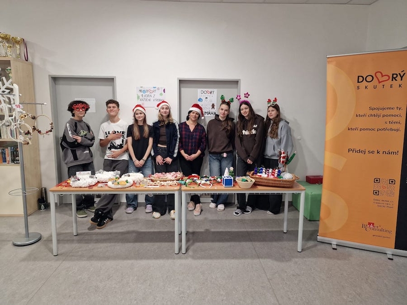 Vánoční jarmark na ZŠ Průhonice