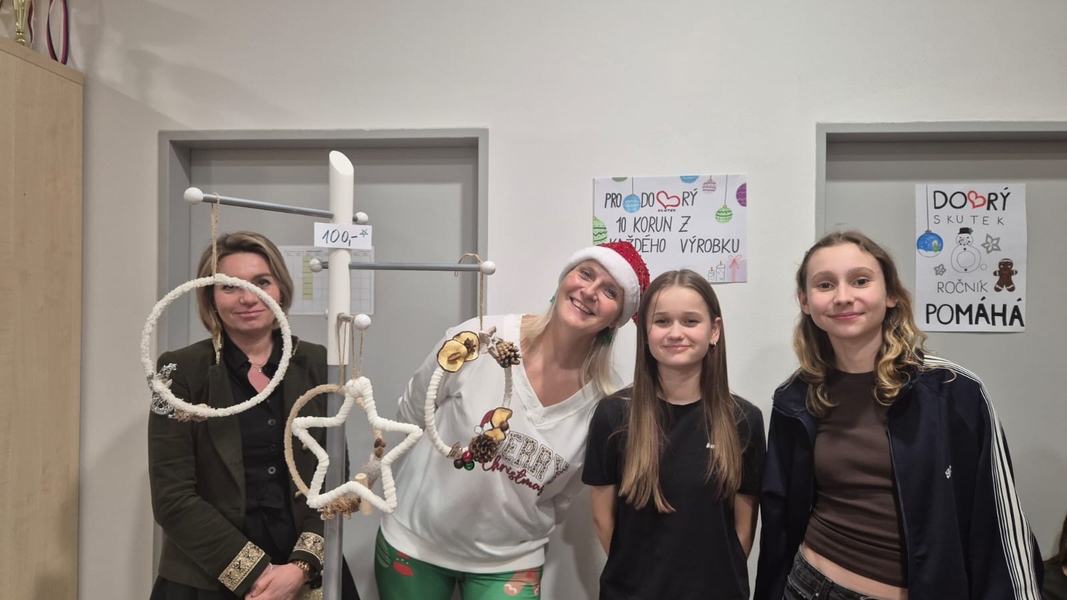 Vánoční jarmark na ZŠ Průhonice