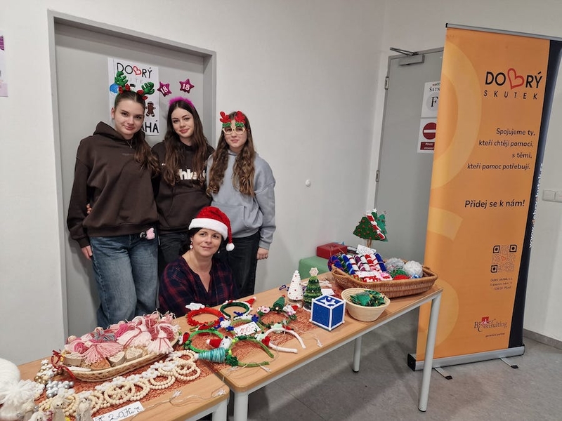 Vánoční jarmark na ZŠ Průhonice