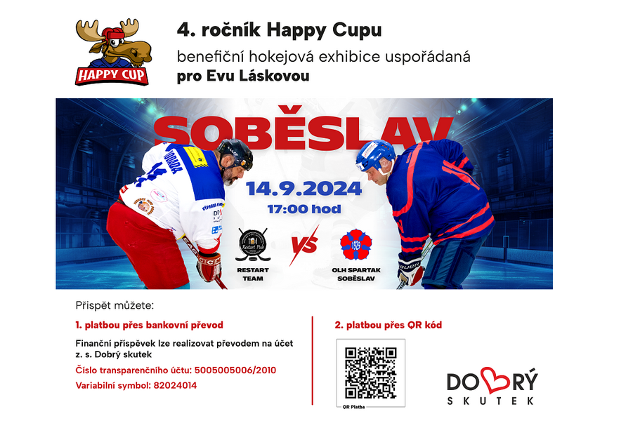 Happy Cup 2024 - Benefiční hokej, který mění životy